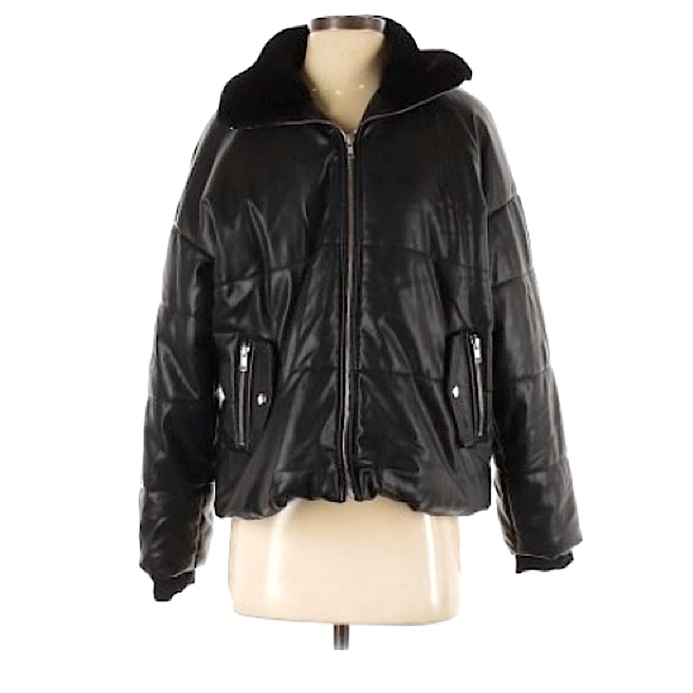 Samantha Sipos Faux Leather Jacket